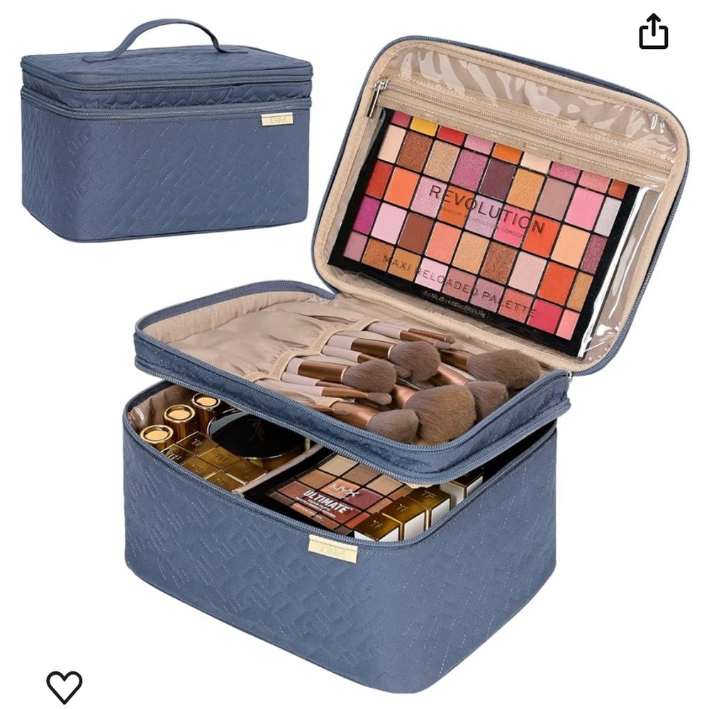 Large Makeup Bag In Navy